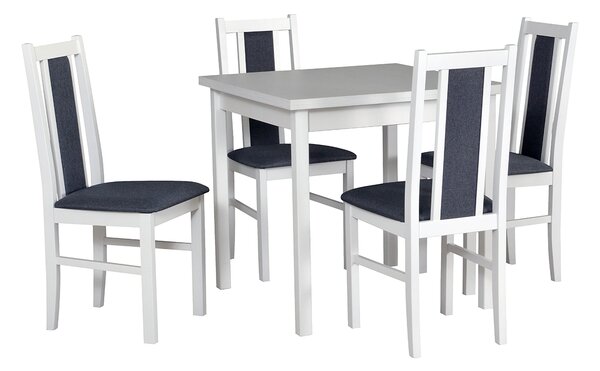 MEBLINE Asztal MAX 9 + 4 Székek BOS 14 - Készlet DX7
