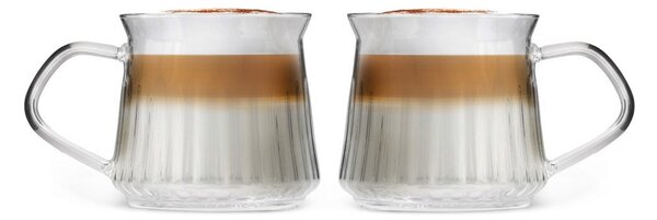 Duplafalú bögre szett cappucinóhoz, 2 db-os 320 ml Mia – Vialli Design
