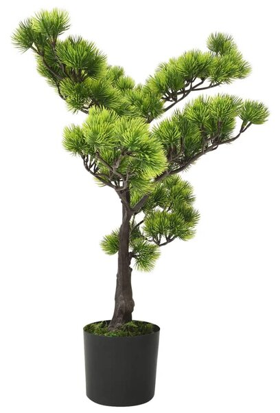 Zöld cserepes mű fenyőbonsai 60 cm
