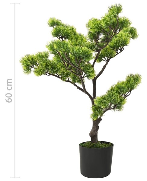 Zöld cserepes mű fenyőbonsai 60 cm