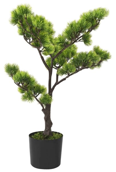 Zöld cserepes mű fenyőbonsai 60 cm