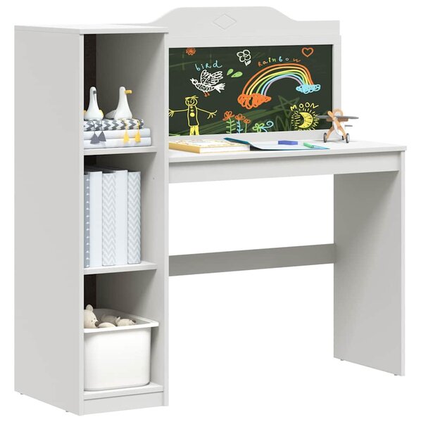 Táblafesték Íróasztal Fehér 120 x 45 x 118.5 cm Faanyag