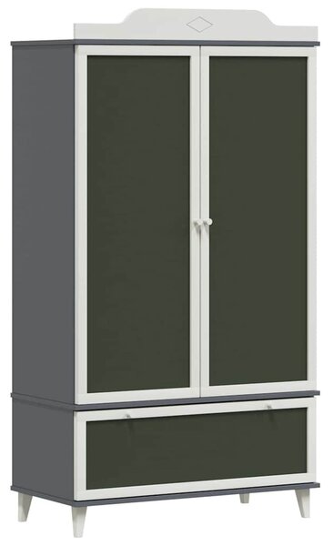 Krétával Írt Dresser ROROS Szürke és Fehér 90 x 45 x 165 cm