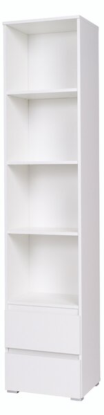MEBLINE Könyvesszekrény COSMO C01 fehér