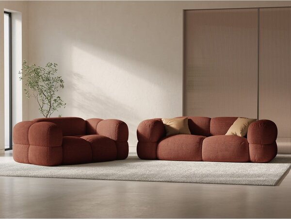 Téglavörös kanapé 210 cm Loretto – Cosmopolitan Design