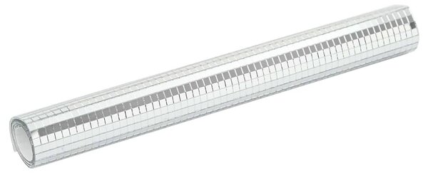 Tükör Mozaik Csempe Geometrikus 3 pcs Ezüst 30 x 30 cm Üveg