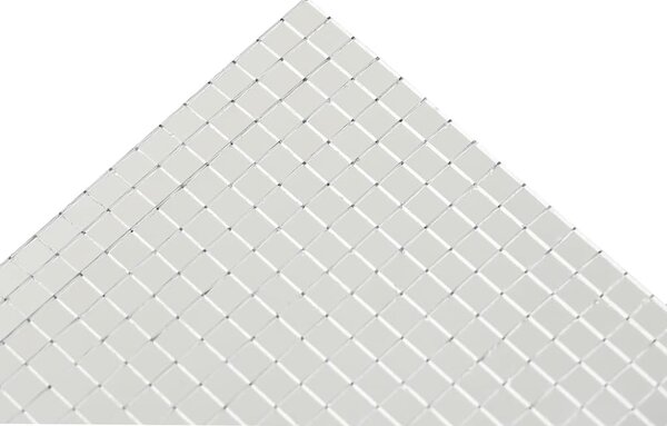 Tükör Mozaik Csempe Geometrikus 3 pcs Ezüst 30 x 30 cm Üveg
