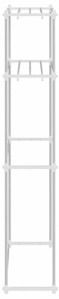 Mosógép polc polcokkal Fehér 63 x 27 x 136 cm Alumínium
