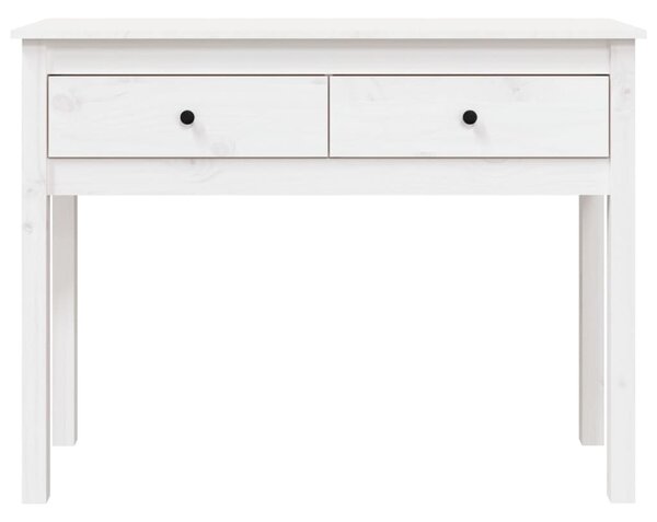 Fehér tömör fenyőfa tálalóasztal 100 x 35 x 75 cm