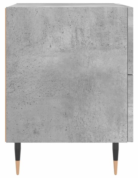 Betonszürke szerelt fa éjjeliszekrény 40 x 35 x 47,5 cm