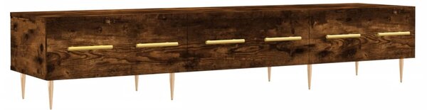 Füstös tölgy színű szerelt fa TV-szekrény 150 x 36 x 50 cm
