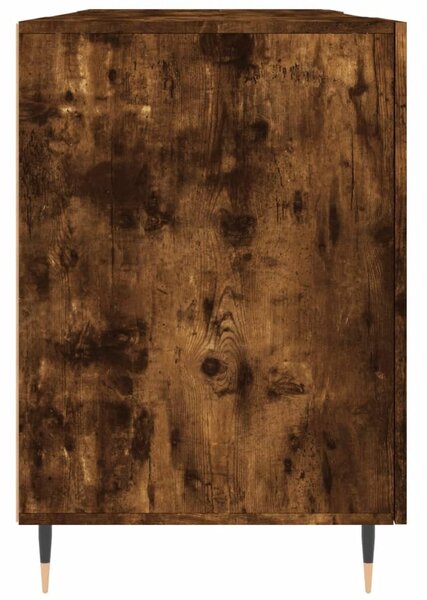 Füstös tölgy színű szerelt fa íróasztal 140x50x75 cm