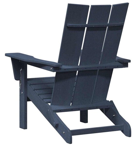 Összecsukható Adirondack szék Sötétkék 80,5 x 74,5 x 92 cm HDPE