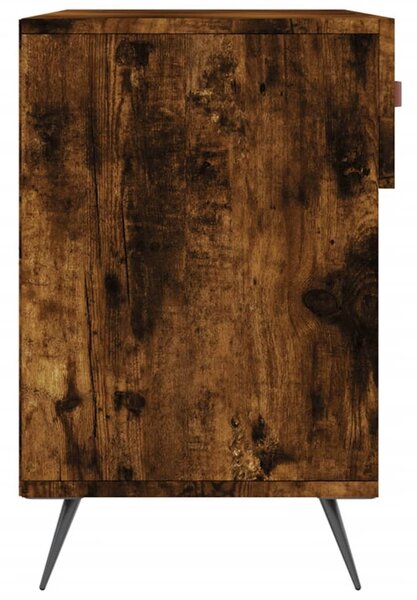 Füstös tölgy színű szerelt fa cipőpolc 102x35x55 cm