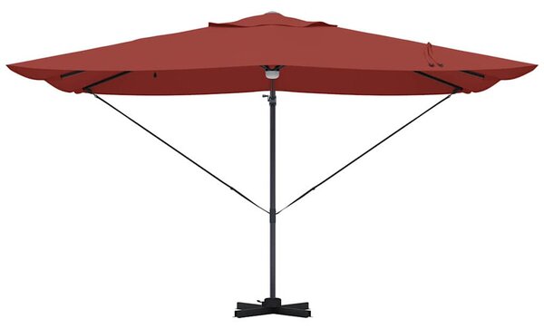 Napernyő Terrakotta 351 x 250 x 253 cm Pamut és Alumínium
