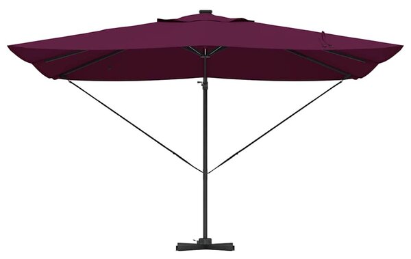 Napernyő 352 x 251 x 265 cm Pamut és Alumínium Bordeaux piros