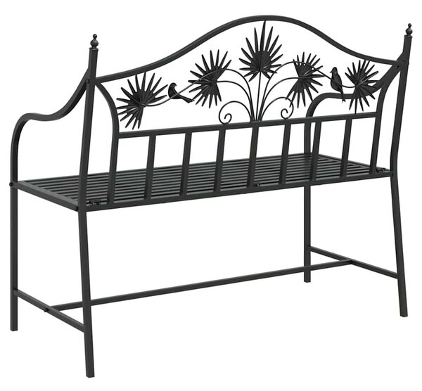 Kerti pad Fekete 104 x 52,5 x 89 cm Acél
