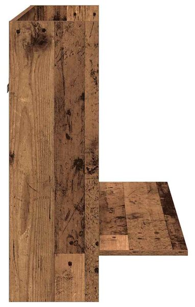 Falra szerelhető íróasztal Régi fa 105 x 48 x 75 cm Szerelt fa
