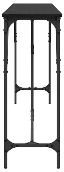 Konzolasztal Musta tammi 200 x 29 x 75 cm Műgyantás fa és fém