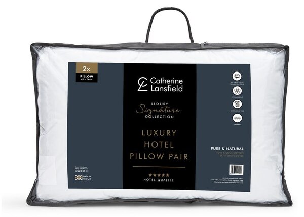 Párna 2 db-os 48x74 cm Hotel Satin Stripe – Catherine Lansfield