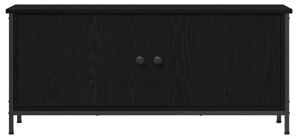 TV szekrény 100 x 35 x 45 cm Fekete tölgy Szerelt Fa