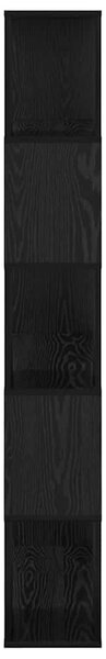 TV szekrény garnitúra 80 x 24 x 156 cm Fekete Szerelt Fa