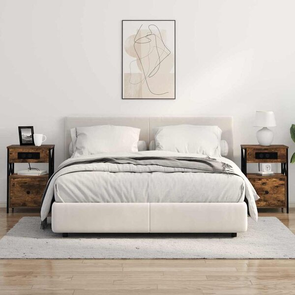 Éjjeliszekrény fiókkal Füstölt tölgy 40 x 31 x 60 cm Faanyag