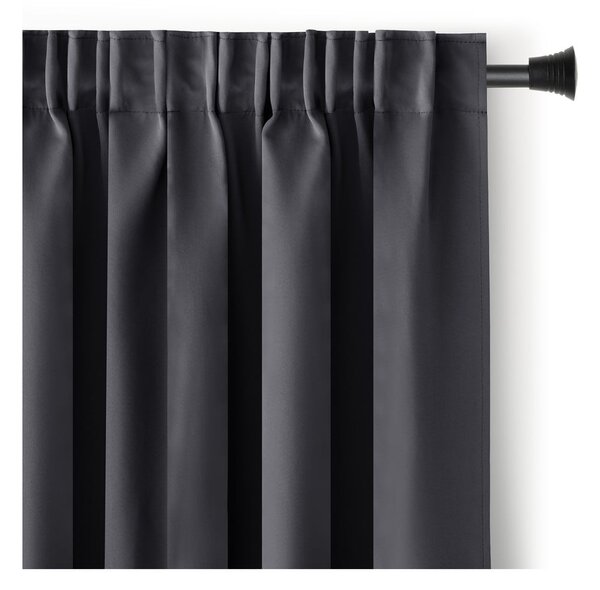 Sötétszürke dimout (részleges sötétítő) függöny 140x245 cm Kierra – Restilo