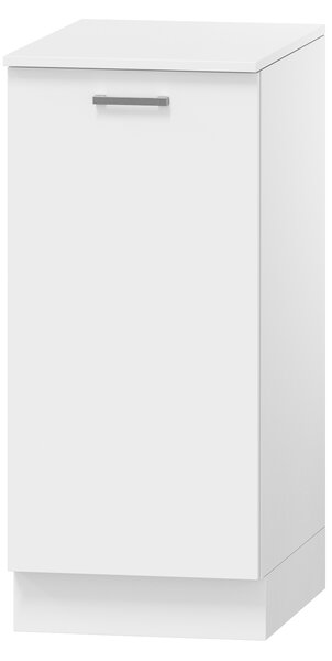 MEBLINE Fürdőszoba szekrény egy kosaras OIA OA01 fehér