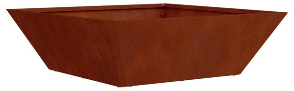 Kerti cserép 5 db Rozsdás 50 x 50 x 15 cm Időjárásálló Acél