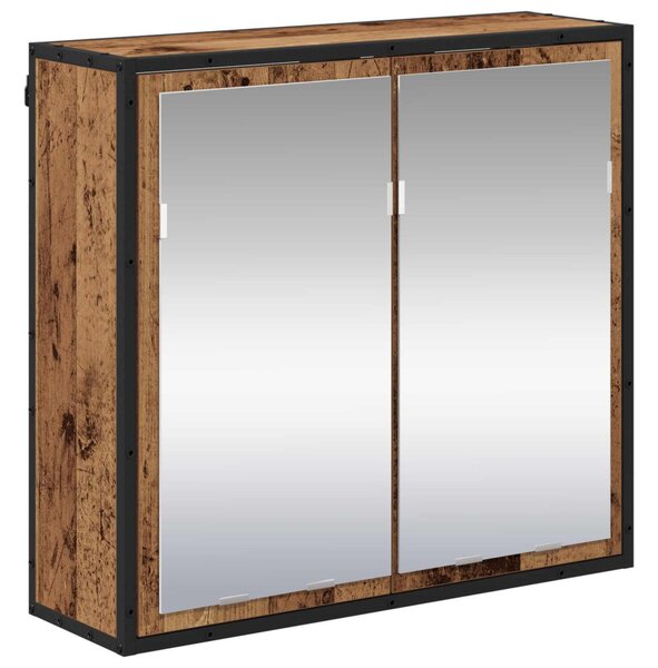 Fürdőszoba bútor szett 2 db Öreg fa 90 x 33 x 60 cm Szerelt Fa