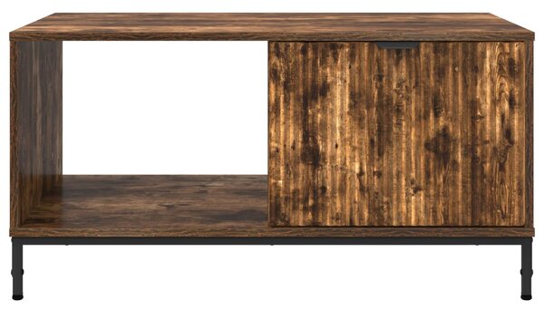 Dohányzóasztal Füstölt tölgy 90 x 49 x 46 cm Szerelt Fa