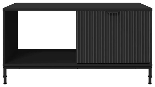Dohányzóasztal Fekete tölgy 90 x 49 x 46 cm Szerelt Fa