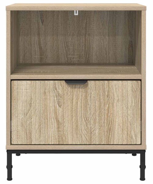 Éjjeliszekrény 2 db sonoma tölgy 49 x 36 x 61 cm Szerelt fa