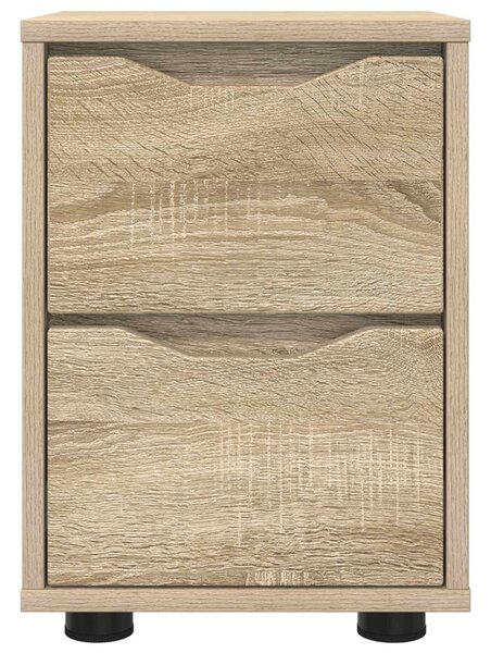 Éjjeliszekrények 2 db Sonoma tölgy 30,5 x 30 x 43 cm Szerelt Fa