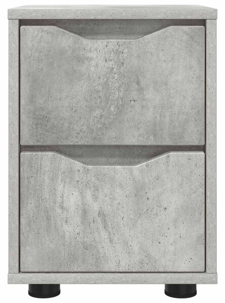 Éjjeliszekrények 2 db Beton Szürke 30,5 x 30 x 43 cm Szerelt Fa