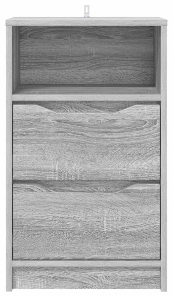 Éjjeliszekrények 2 db Szürke Sonoma 40 x 30 x 467 cm Szerelt Fa