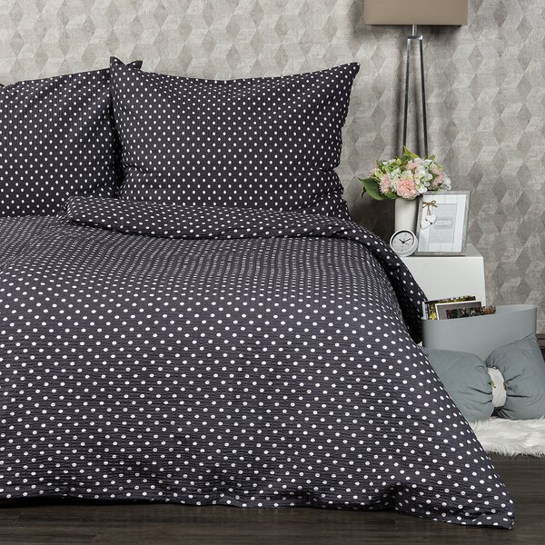 4Home szürke pöttyös krepp ágyneműhuzat