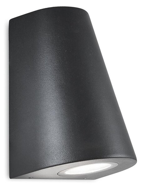 Polux Kültéri fali lámpa BOSTON GU10/35W IP44 ovális fekete SA0553