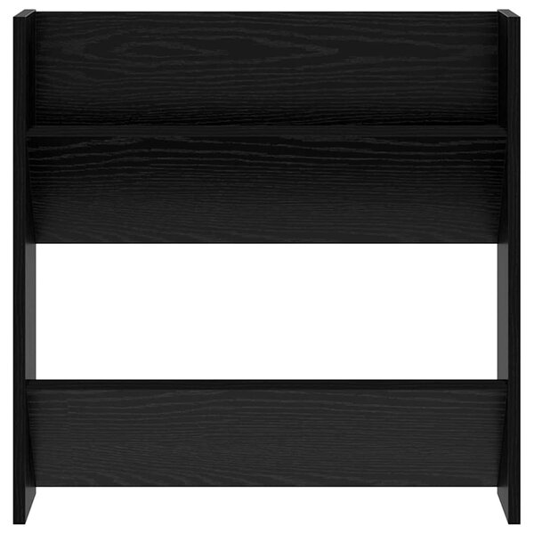 Cipőszekrény 2 pcs Fekete tölgy 60 x 18 x 60 cm Faanyag