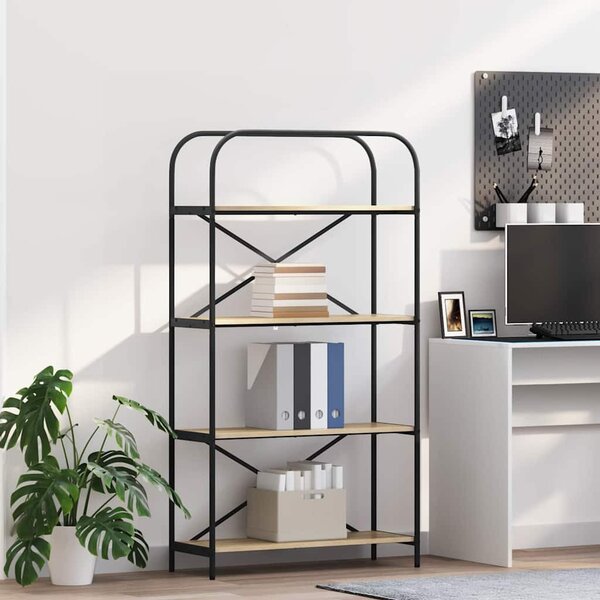 Könyvespolc sonoma tölgy 80 x 30 x 146 cm Faanyag
