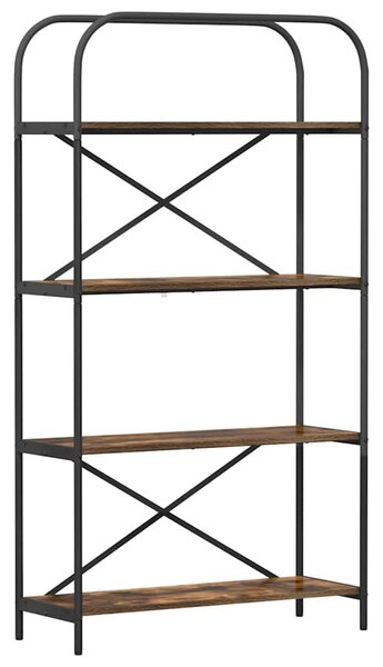 Könyvespolc Füstölt tölgy 80 x 30 x 146 cm Faanyag