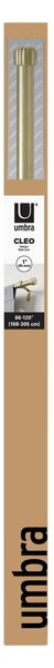 Matt aranyszínű acél bővíthető függönykarnis 168 - 305 cm Cleo – Umbra