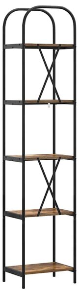 Könyvespolc Füstölt tölgy 40 x 30 x 183 cm Faanyag