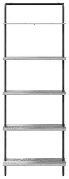 Könyvespolc Szürke sonoma 60 x 24 x 168 cm Faanyag