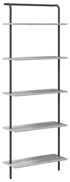 Könyvespolc Szürke sonoma 60 x 24 x 168 cm Faanyag