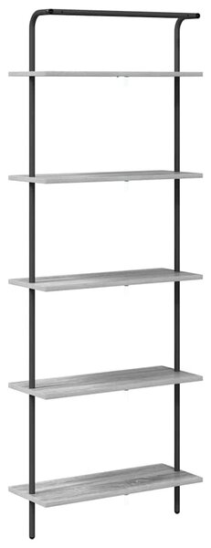 Könyvespolc Szürke sonoma 60 x 24 x 168 cm Faanyag