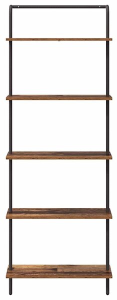 Könyvespolc 5 szintes 60 x 24 x 168 cm Szerelt fa Öreg fa