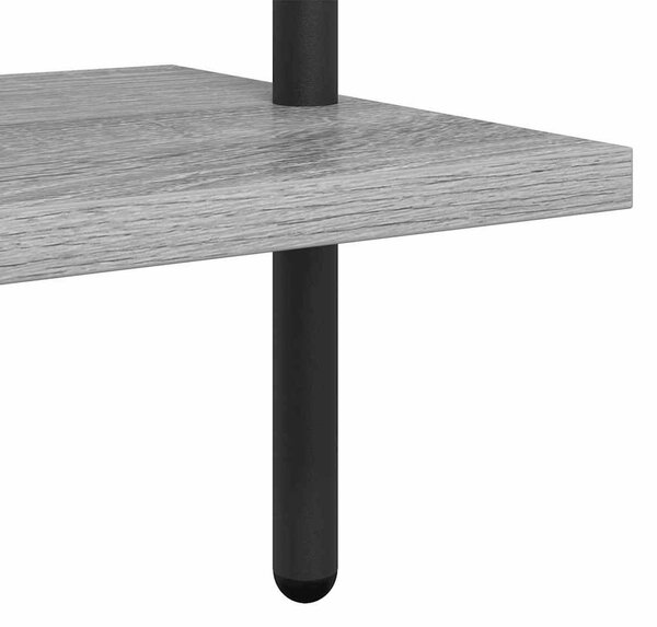 Könyvespolc Szürke sonoma 60 x 24 x 203 cm Faanyag