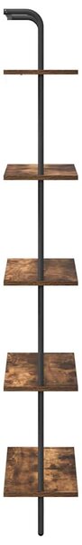 Könyvespolc Füstölt tölgy 60 x 24 x 168 cm Faanyag